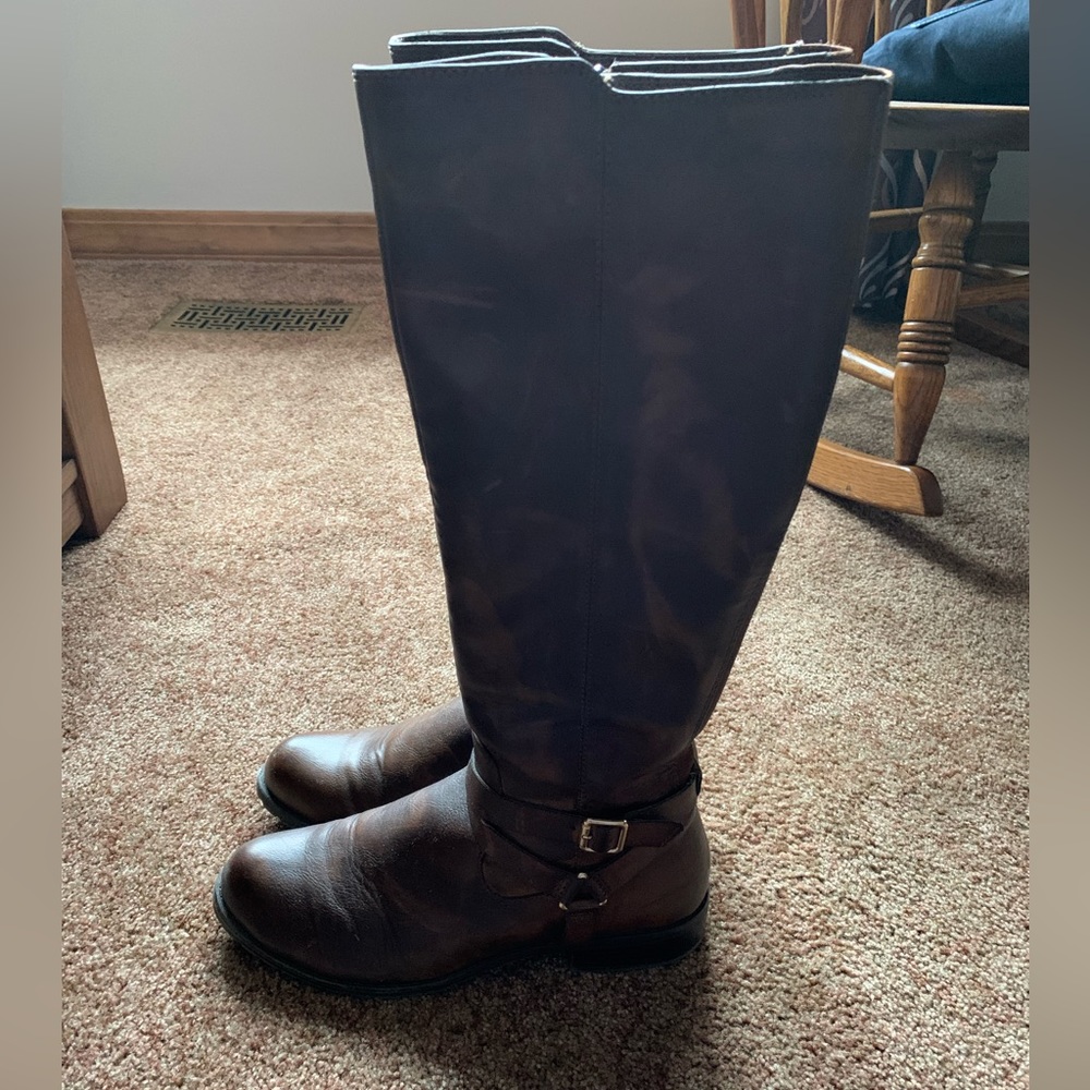 Style&Co. Women’s Brown Zipper Boots Size 8